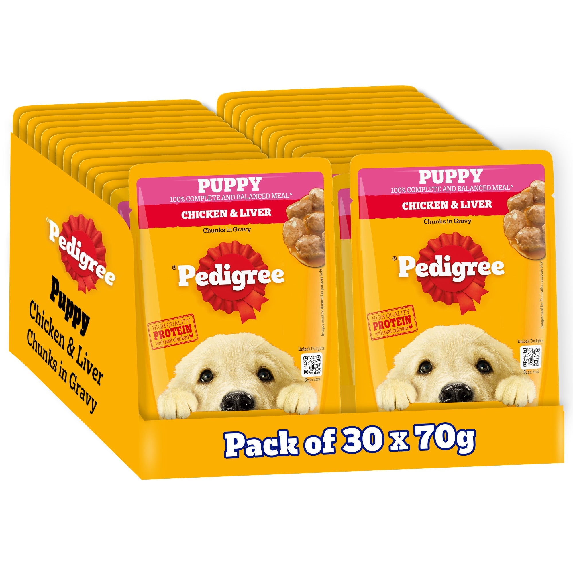 Pedigree Chicken & Liver Chunks in Gravy Puppy Wet Dog Food