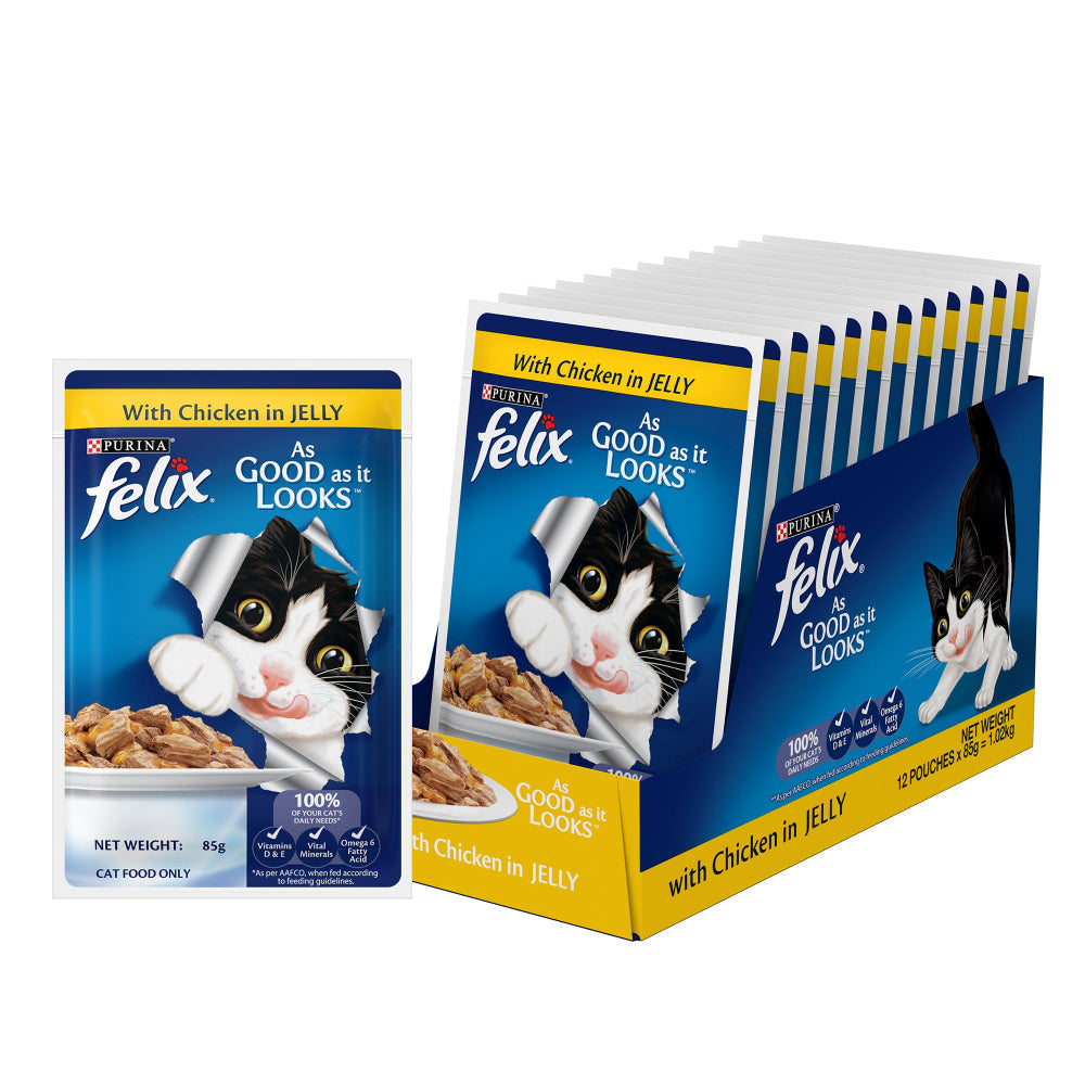 Purina Felix Chicken with Jelly Complete and Balanced Adult Cat Wet Food