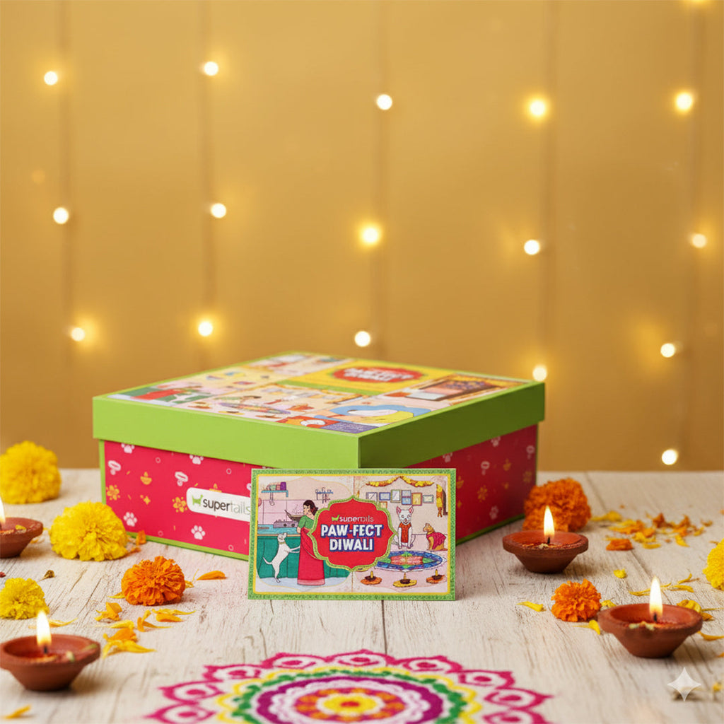 Supertails Pawfect Diwali Gift Box | Limited Edition Cat and Dog Friendly Diwali Gift Hamper