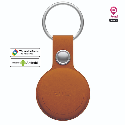 Mitag Go Anti Loss Device with Keychain Tracker (Brown) | Android