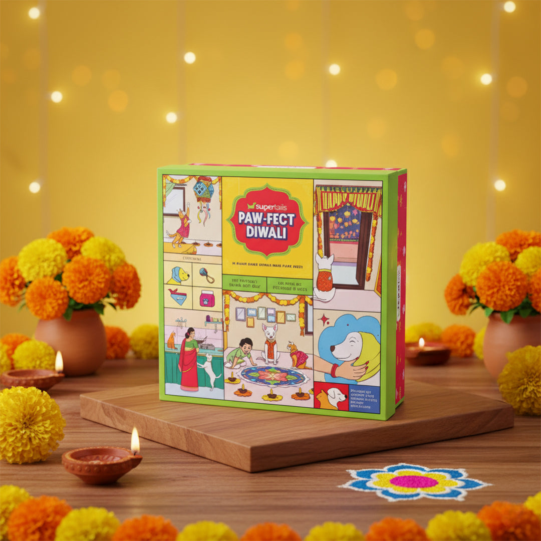 Supertails Pawfect Diwali Gift Box | Limited Edition Cat and Dog Friendly Diwali Gift Hamper