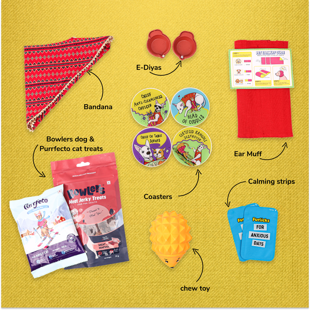 Supertails Pawfect Diwali Gift Box | Limited Edition Cat and Dog Friendly Diwali Gift Hamper