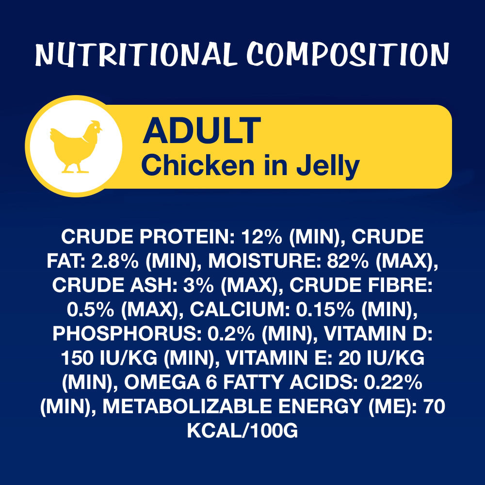 Purina Felix Chicken with Jelly Complete and Balanced Adult Cat Wet Food
