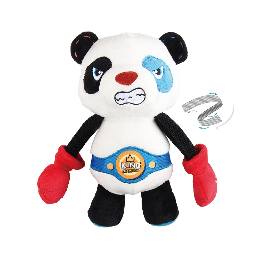 GiGwi Rock Zoo King Boxer Panda Toy for Dogs