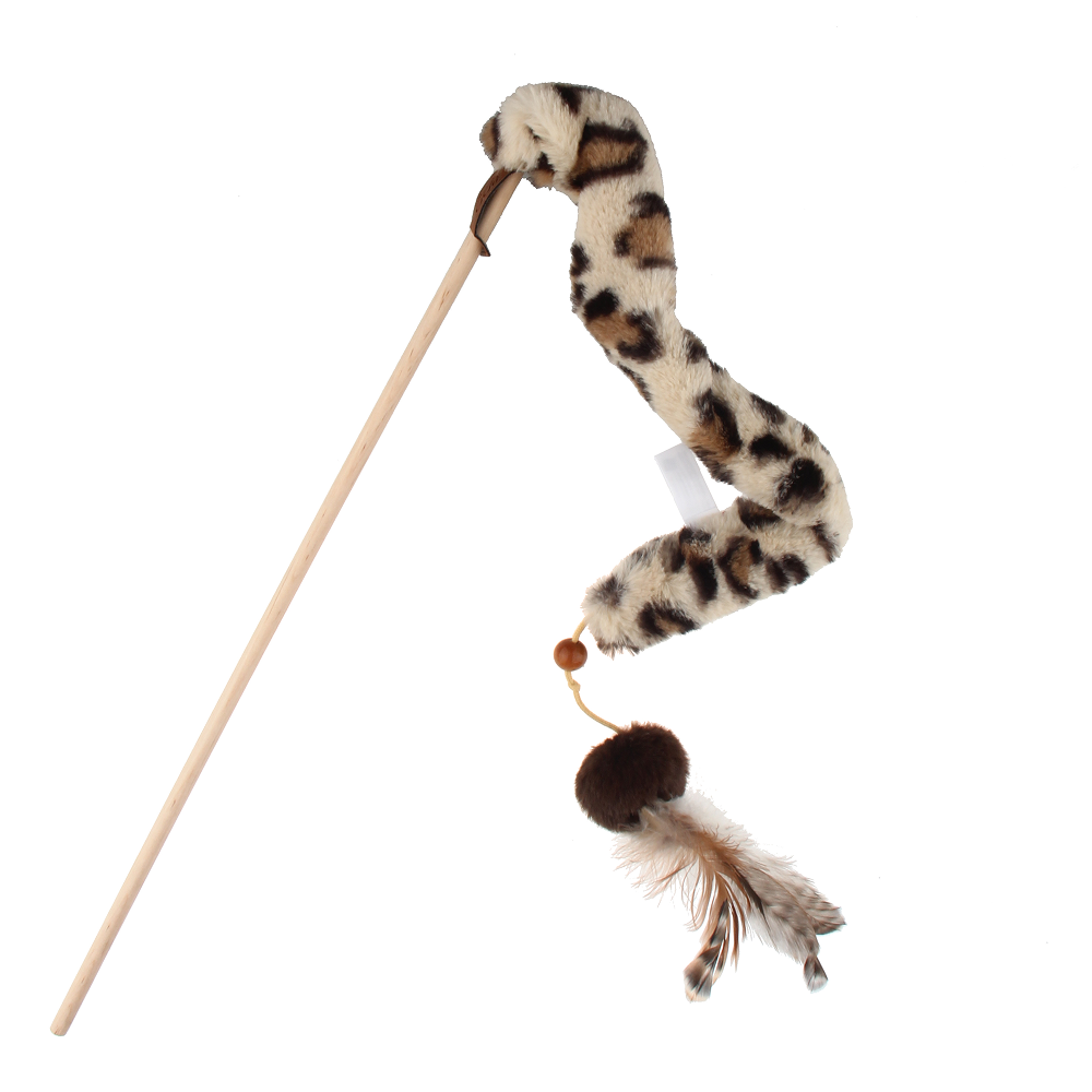 GiGwi Feather Teaser Eco Line Plush Tail Toy for Cats