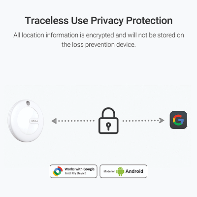 Mitag Go Anti Loss Device with Keychain Tracker (Brown) | Android