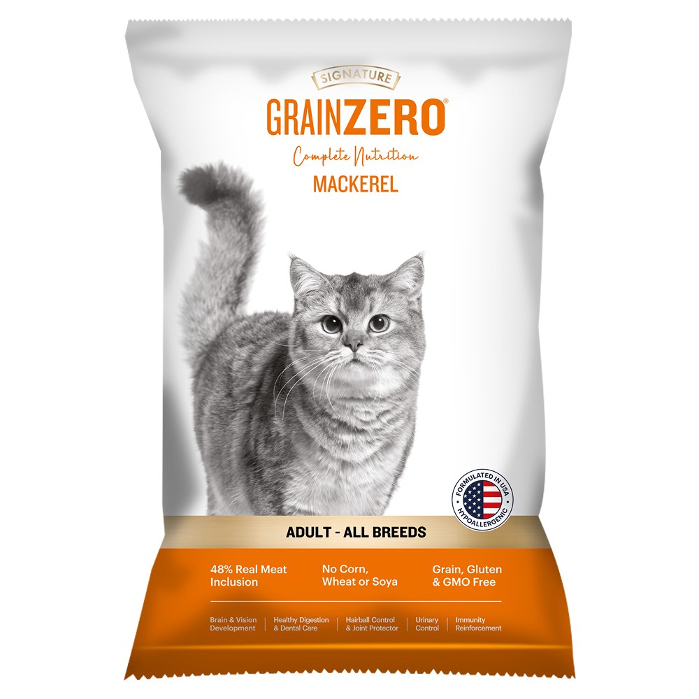 Signature Grain Zero Mackerel Adult All Breed Adult Cat Dry Food