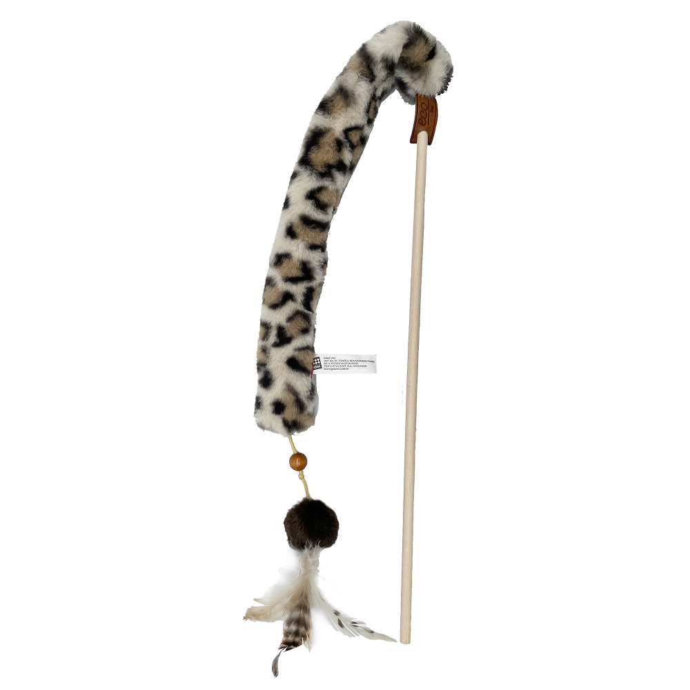 GiGwi Feather Teaser Eco Line Plush Tail Toy for Cats