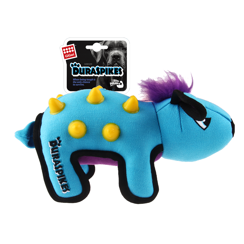 GiGwi Duraspikes Rabbit Toy for Dogs (Blue)