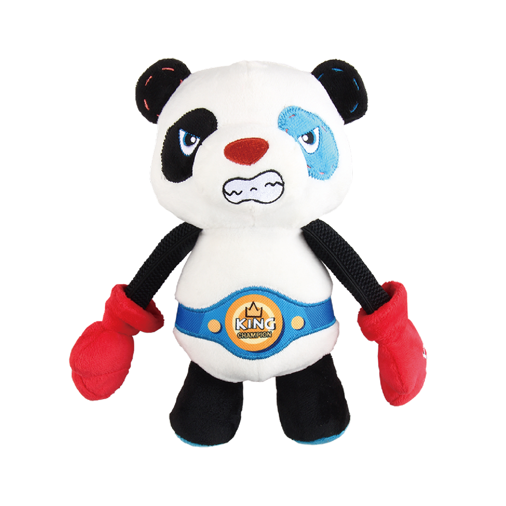 GiGwi Rock Zoo King Boxer Panda Toy for Dogs