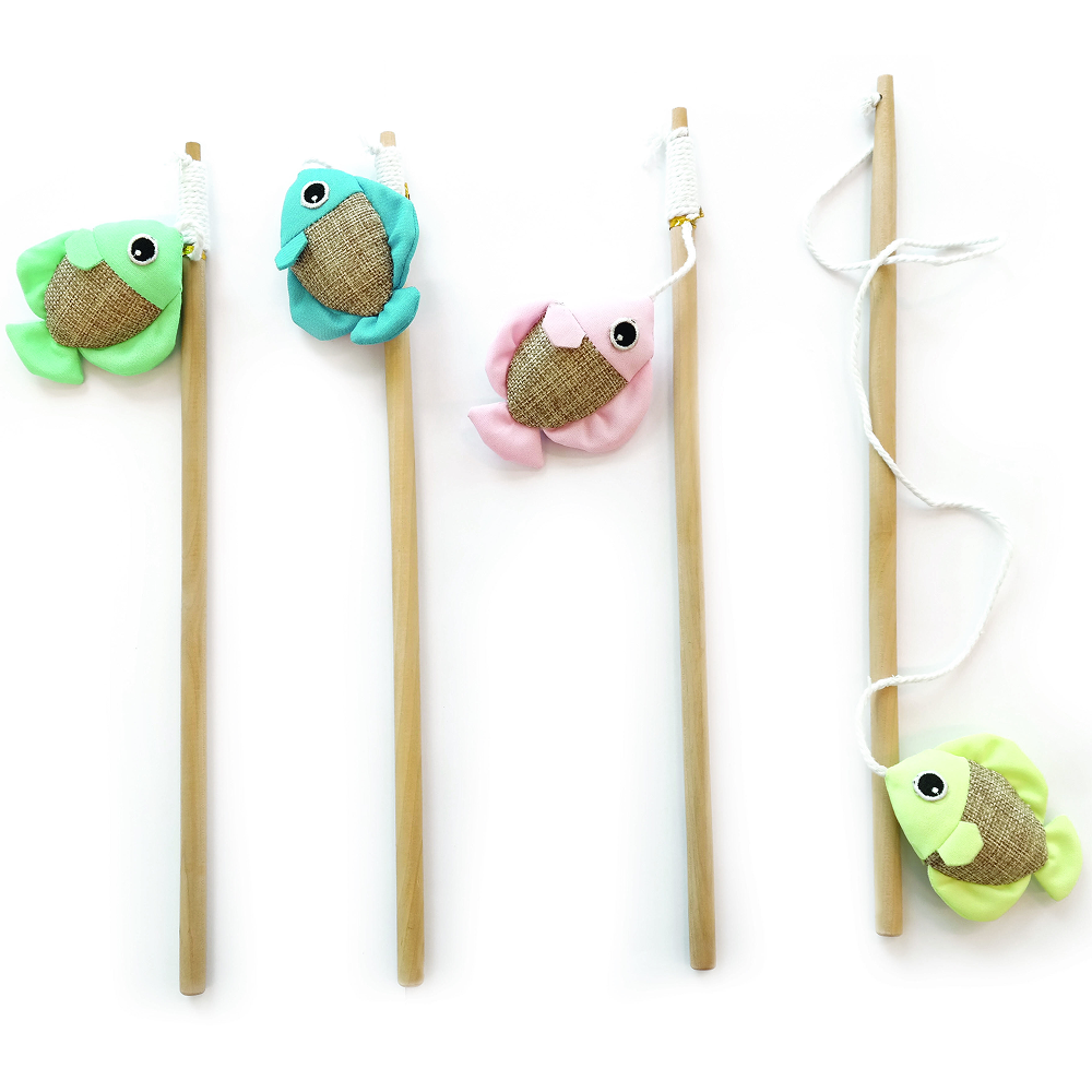 M Pets Fish Wand Toy for Cats