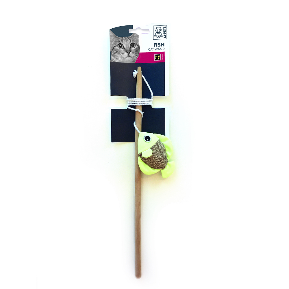 M Pets Fish Wand Toy for Cats
