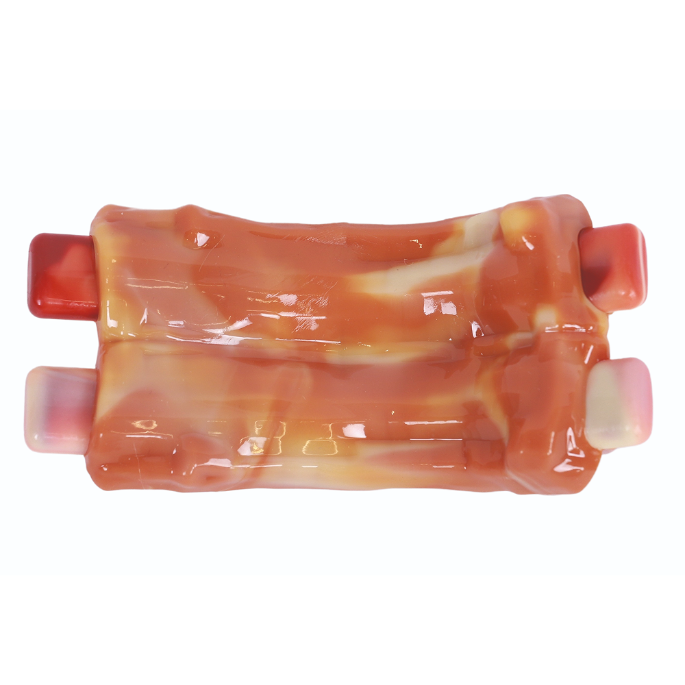 M Pets Carnivore Spare Ribs Bacon Scented Chew Toy for Dogs (Orange)