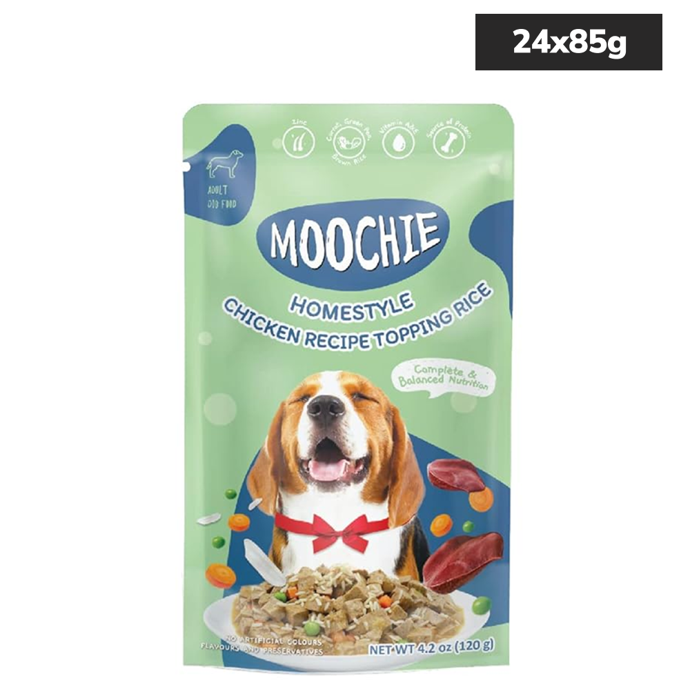 Moochie Homestyle Chicken and Rice Gravy Adult Dog Wet Food