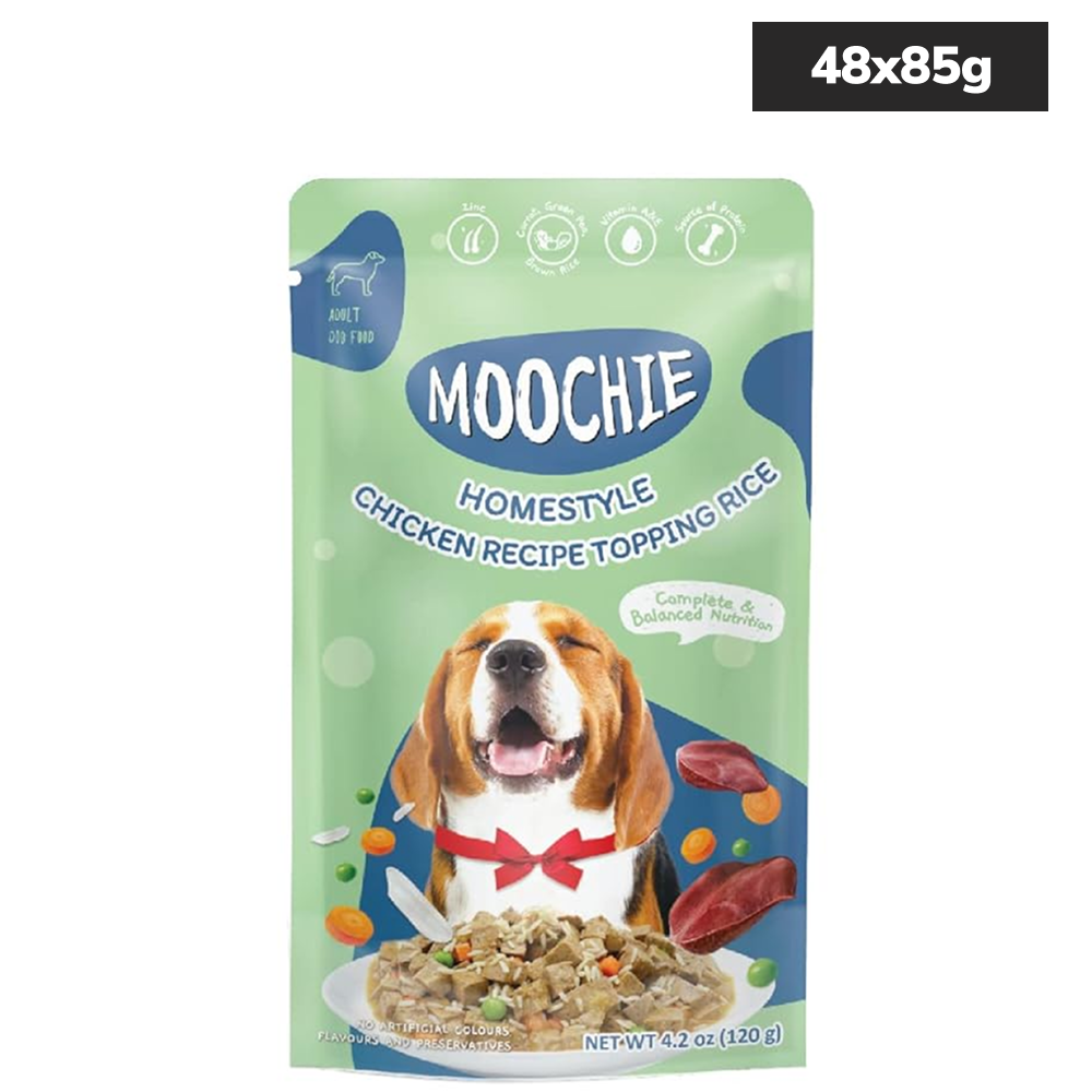 Moochie Homestyle Chicken and Rice Gravy Adult Dog Wet Food