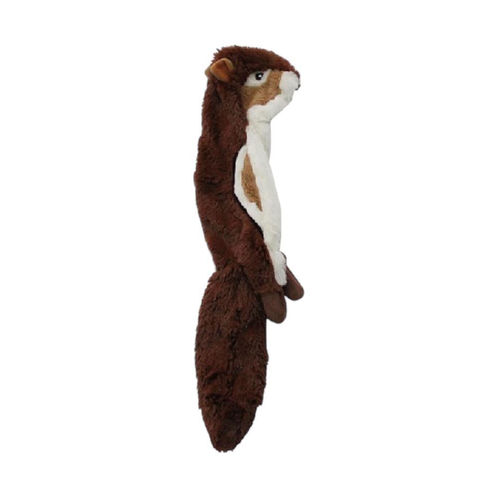 Talking Dog Club Chipmunk Stuffless Plush Toy for Dogs (Brown)