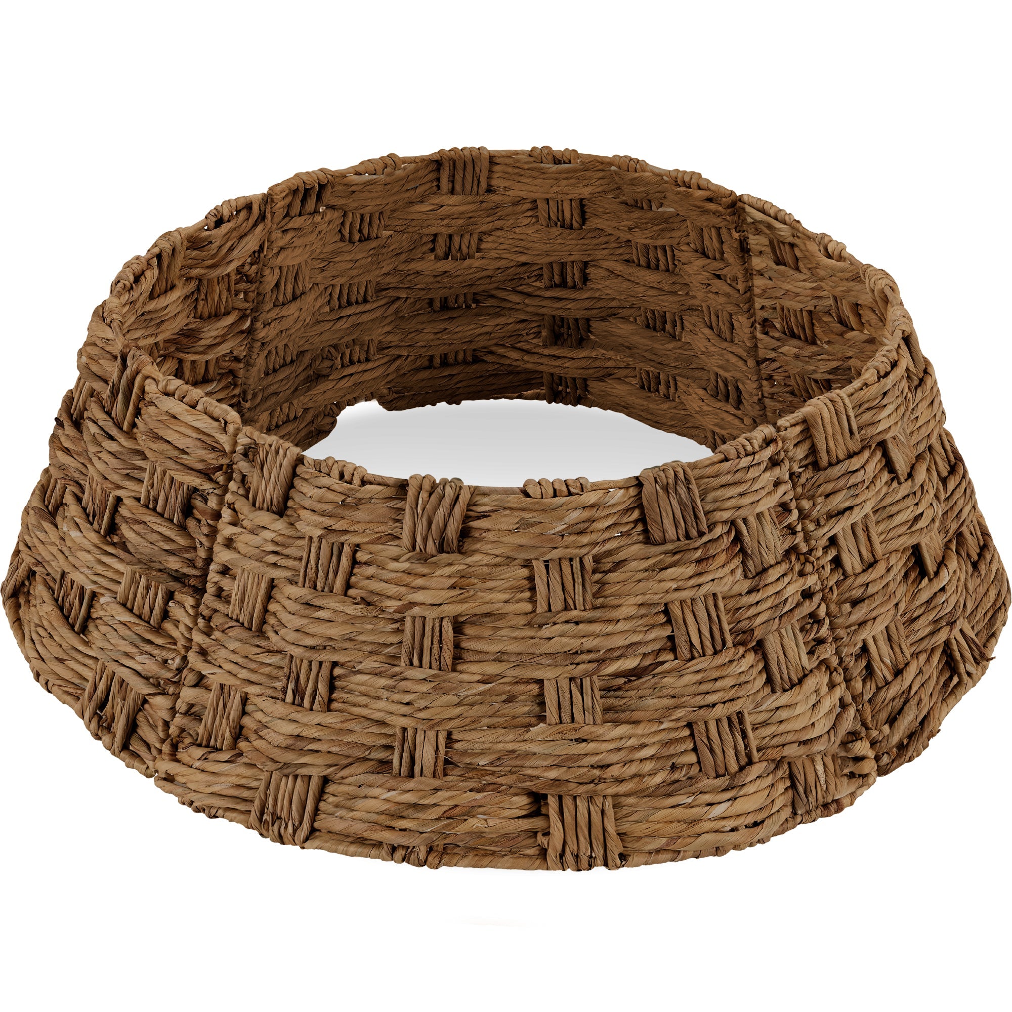 Basket Woven Hyacinth Christmas Holiday Tree Collar - 36in