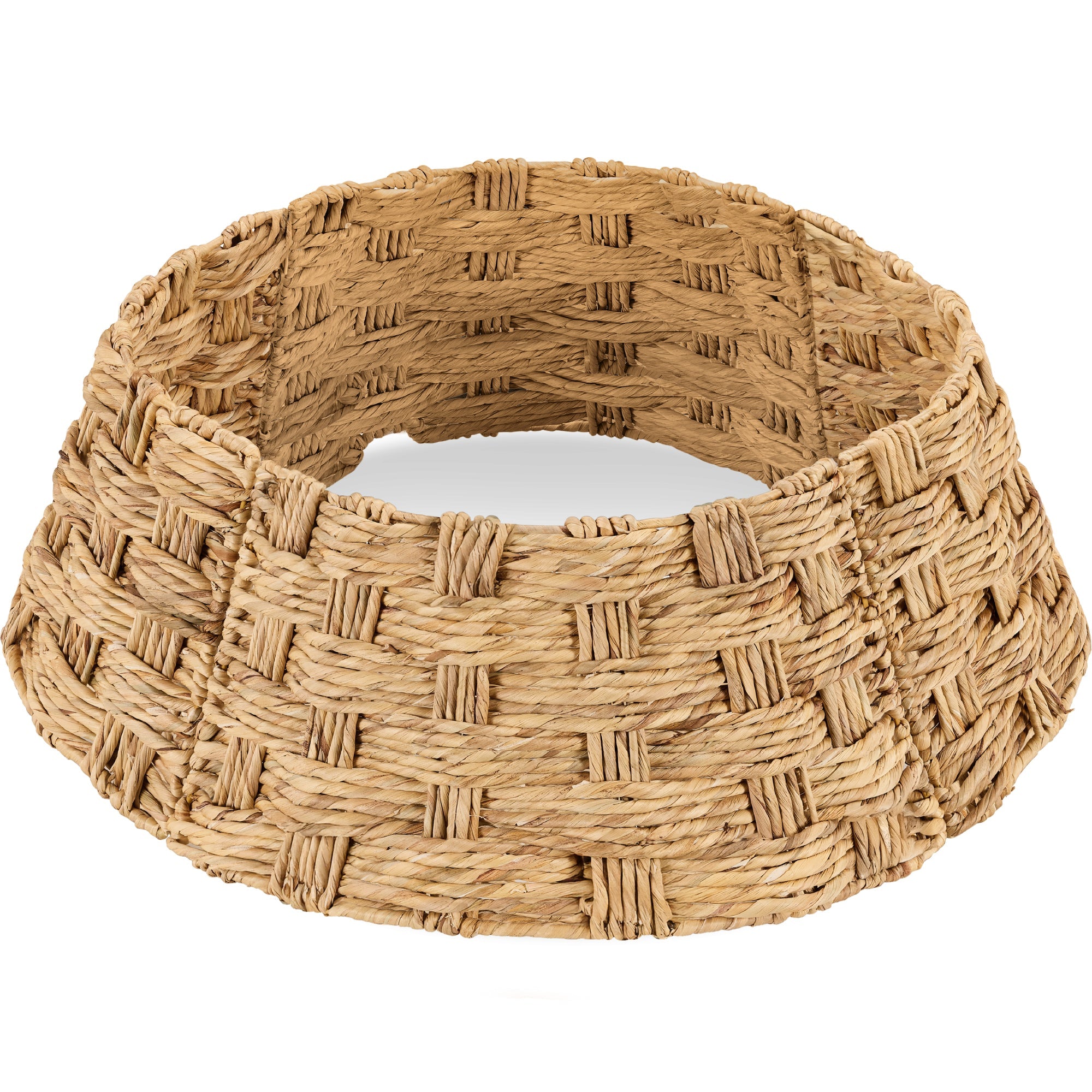 Basket Woven Hyacinth Christmas Holiday Tree Collar - 42in