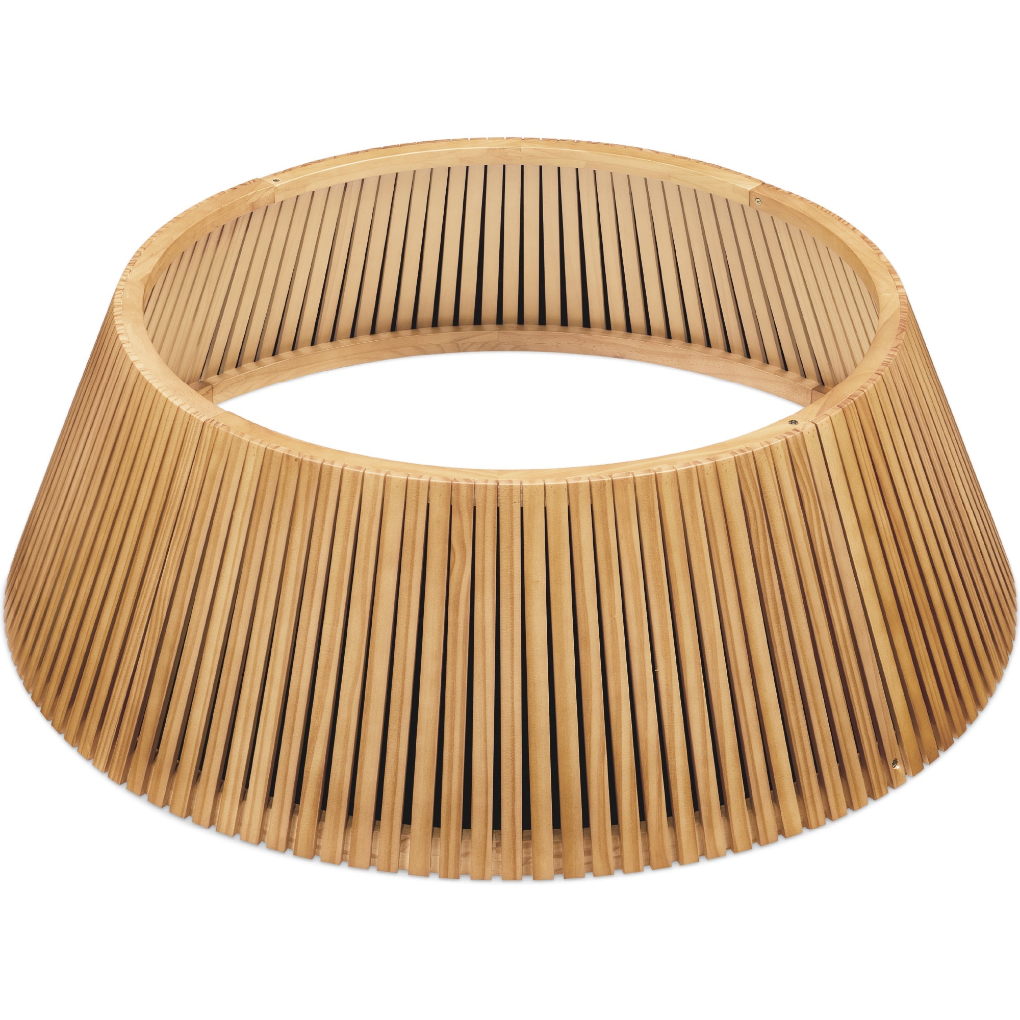 Christmas Tree Collar, Solid Wood Slatted Tree Accessory - 36in