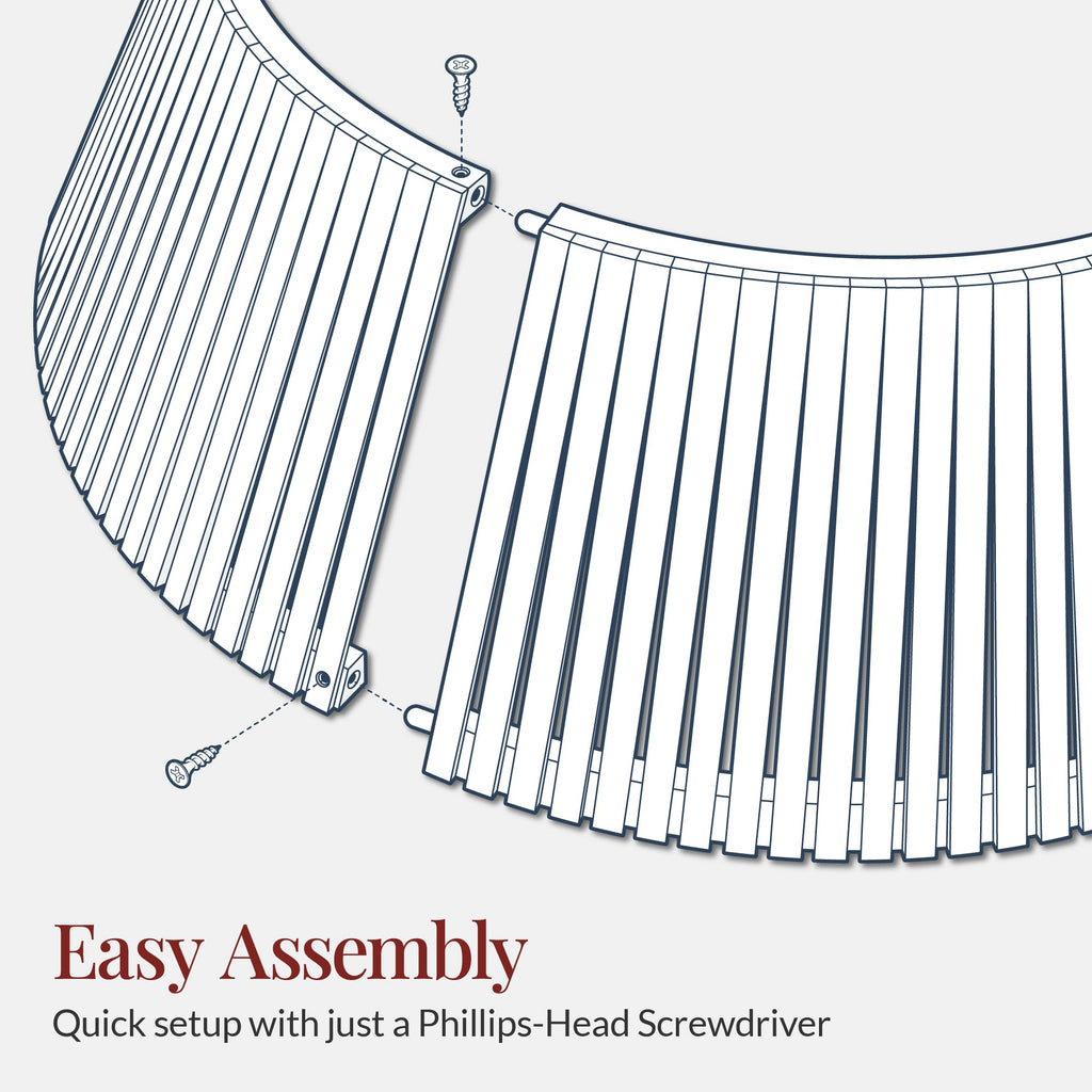 Christmas Tree Collar, Solid Wood Slatted Tree Accessory - 42in