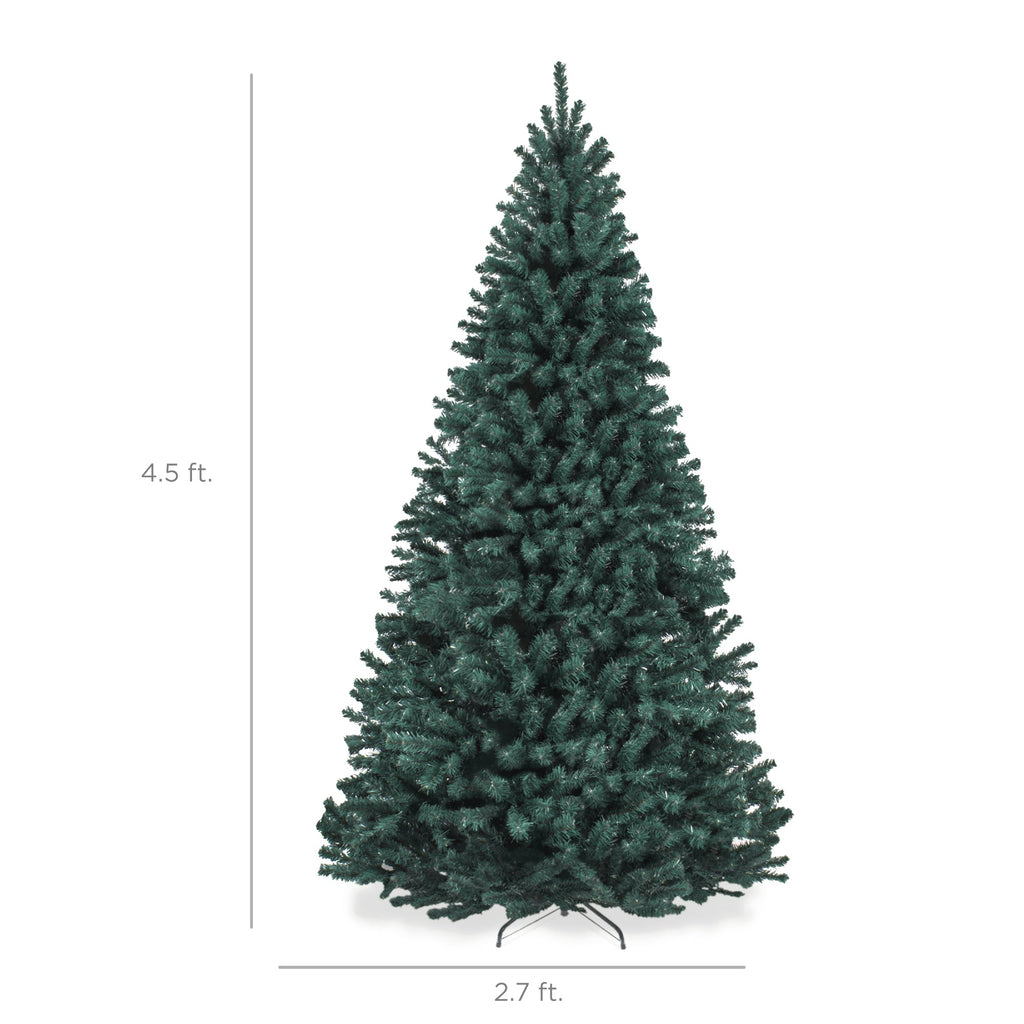 Unlit Artificial Blue Spruce Christmas Tree, w/Easy Assembly