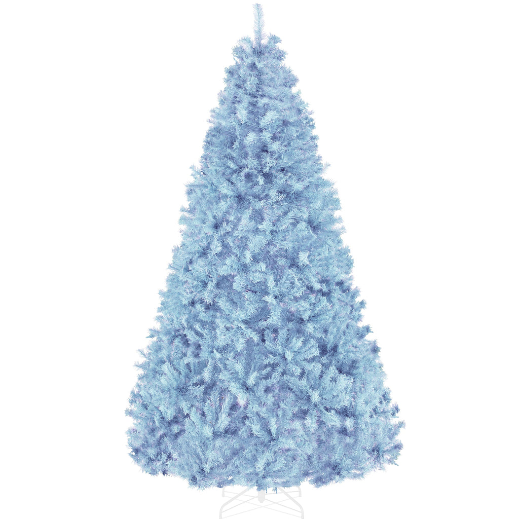 Artificial Baby Blue Christmas Tree, Unlit Pine Design w/Easy Assembly