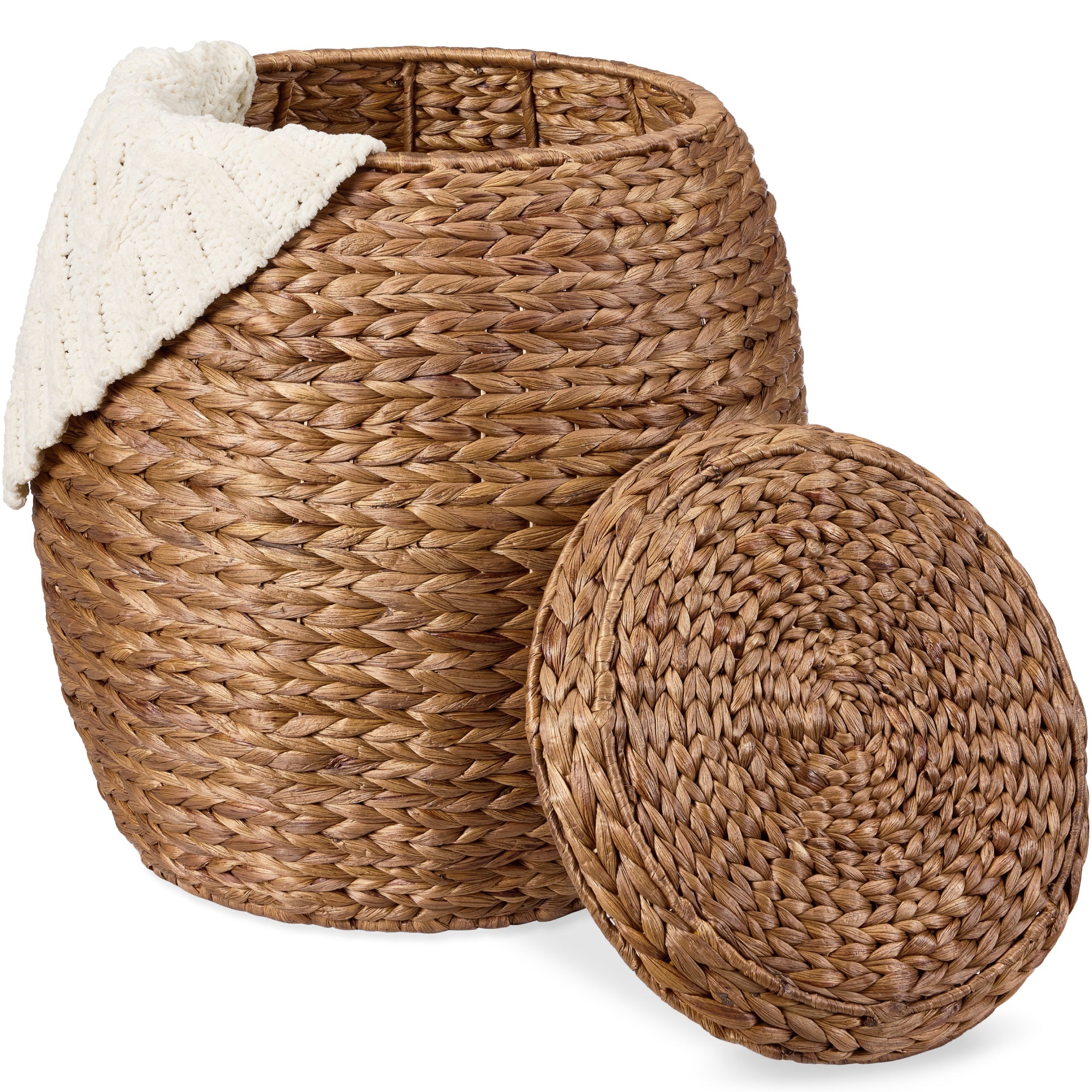Multipurpose Hyacinth Storage Tote Basket