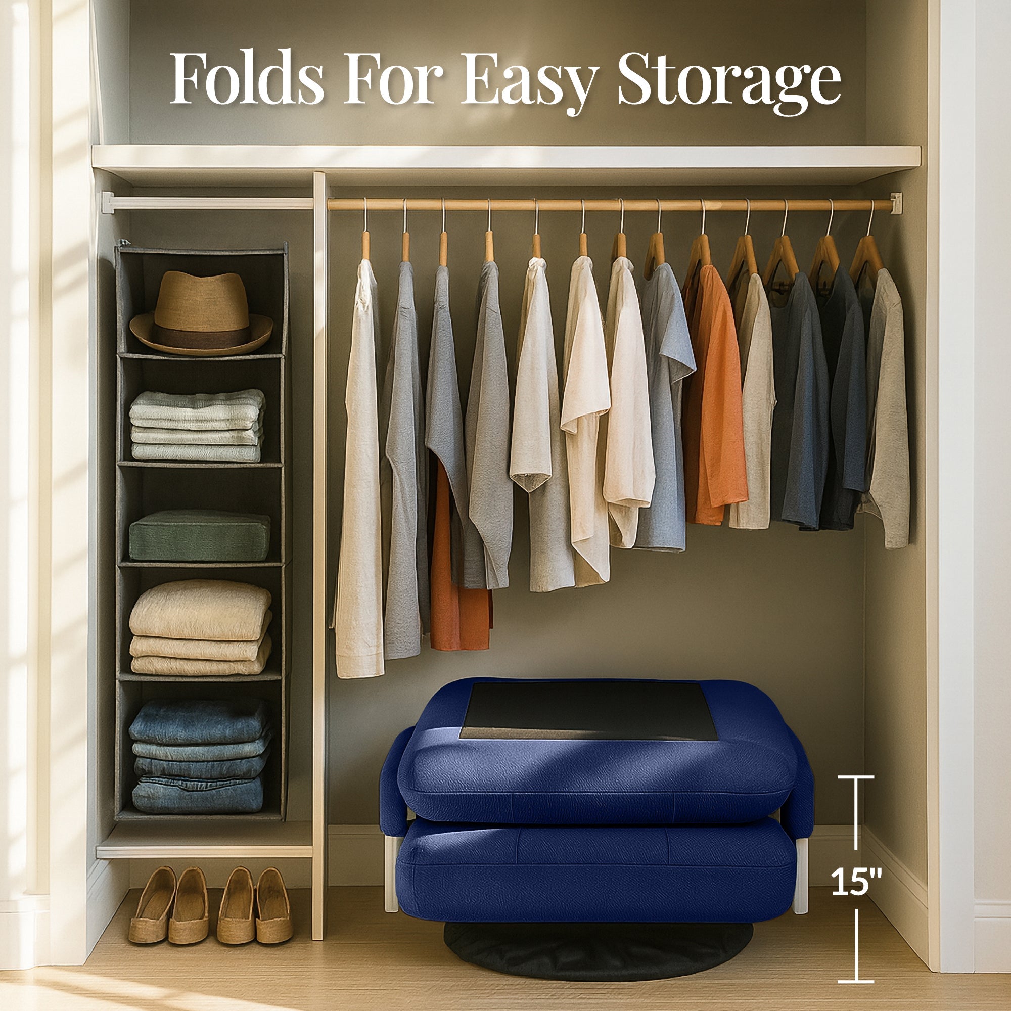 Gaming Floor Chair w/ 360-Degree Swivel, Armrest, Adjustable Backrest