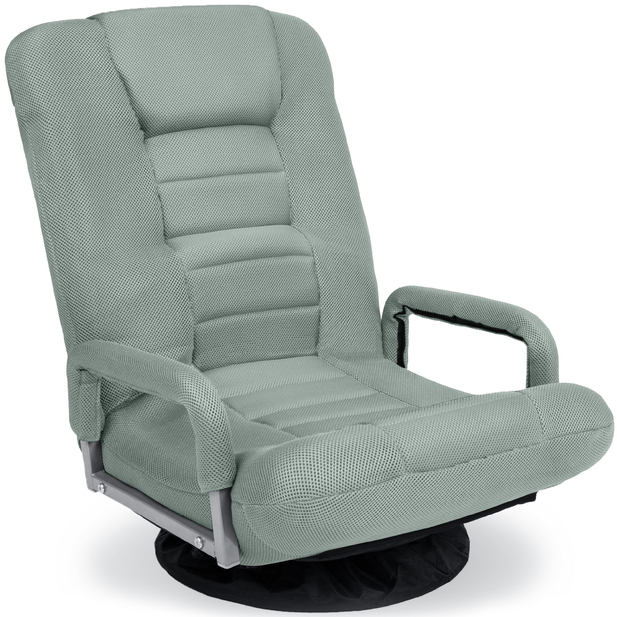 Gaming Floor Chair w/ 360-Degree Swivel, Armrest, Adjustable Backrest