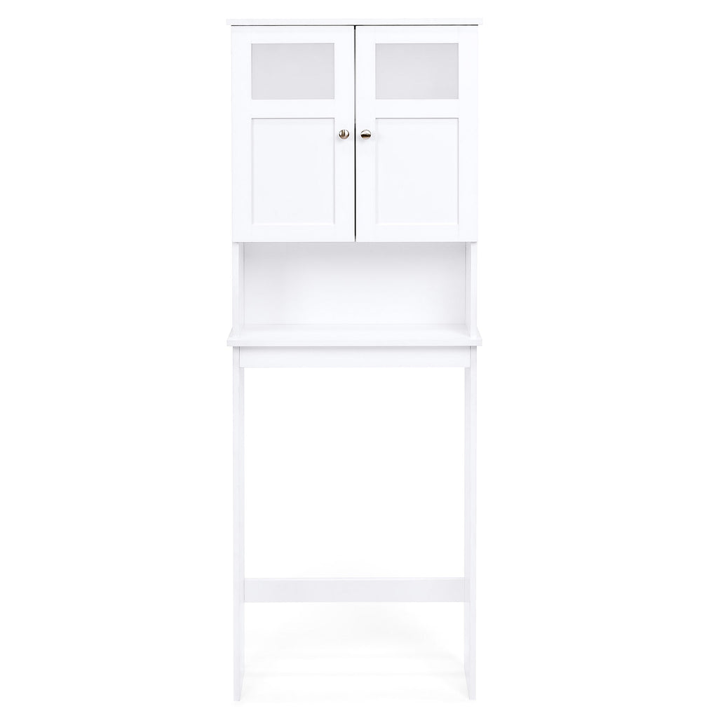 Double Door Over-the-Toilet Bathroom Storage Cabinet