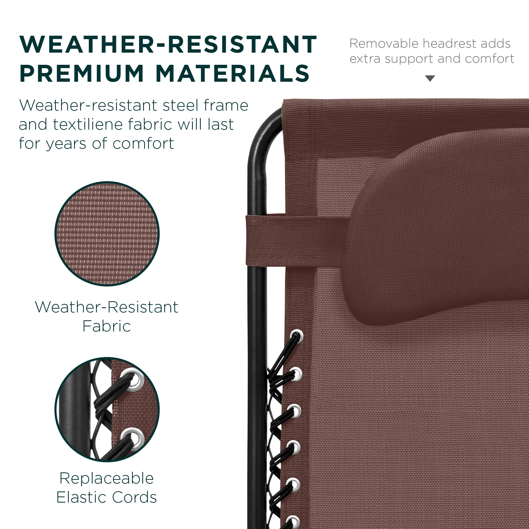 Oversized Reclining Zero Gravity Chair Lounger w/ Cup Holder, Pillow