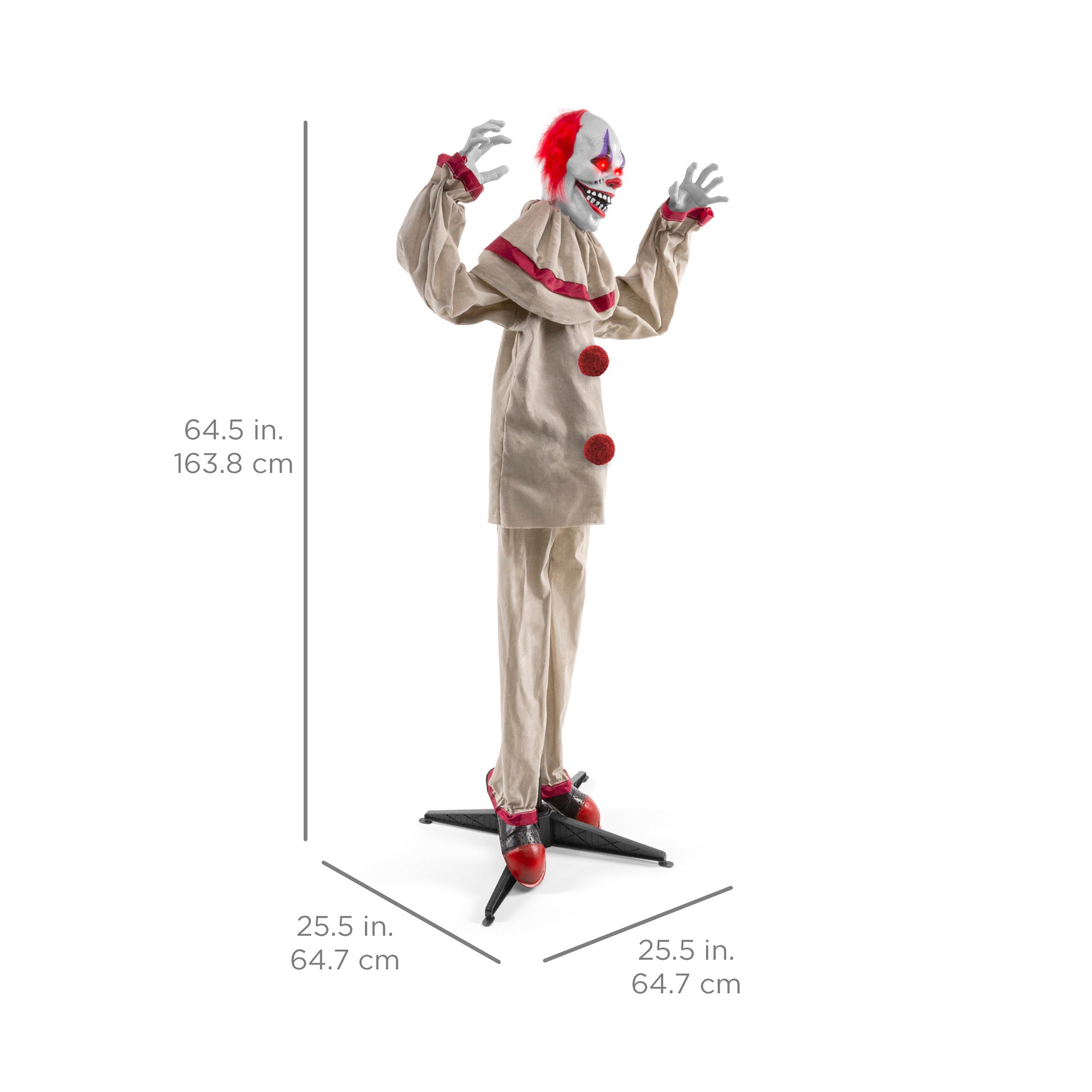 Scary Harry the Motion Activated Animatronic Killer Clown Halloween Prop