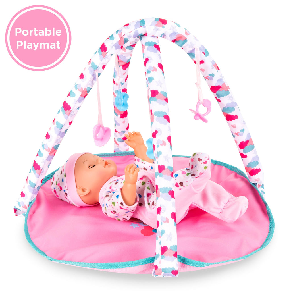 Kids 15-Piece 13.5in Newborn Baby Doll Role Play Playset w/ Accessories