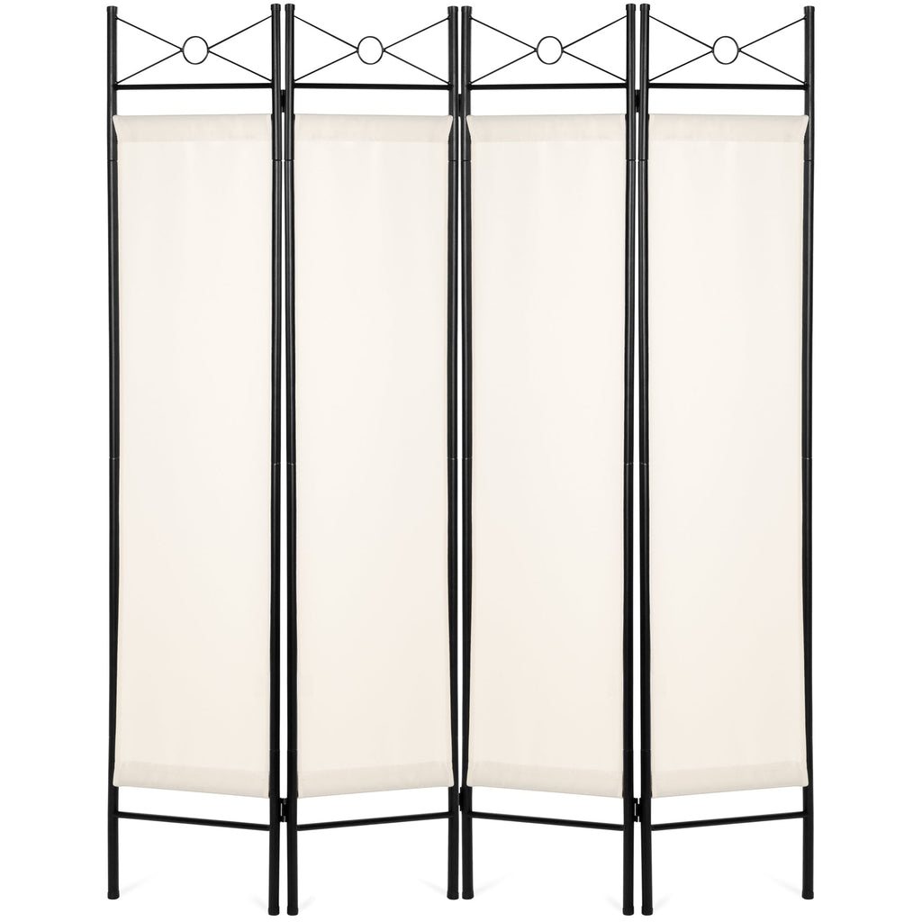 4-Panel Folding Privacy Screen Room Divider Decoration Accent, 6ft