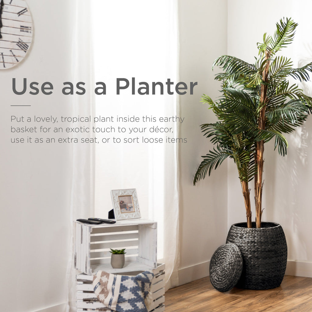 Multipurpose Hyacinth Storage Tote Basket