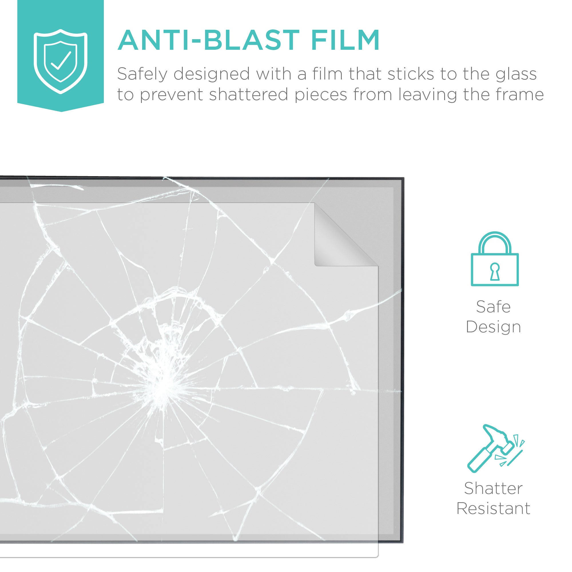 Large Full Length Mirror, Wall Hanging & Leaning Floor Mirror - 65x22in