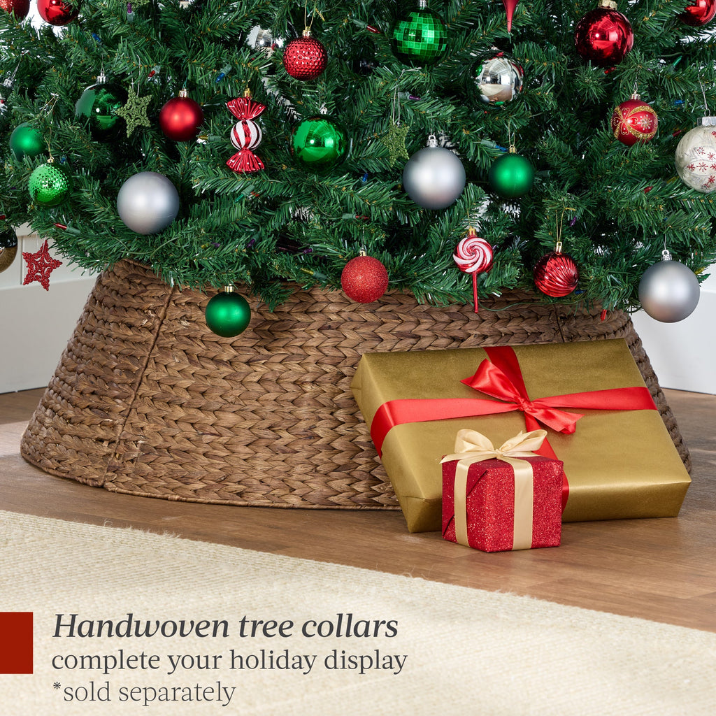 Unlit Artificial Green Spruce Christmas Tree, w/Easy Assembly