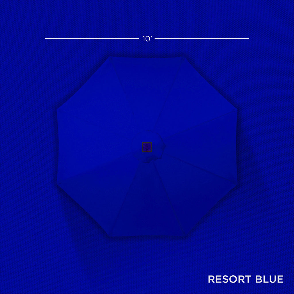 Solar LED Lighted Patio Umbrella w/ Tilt Adjustment, UV-Resistant - 10ft