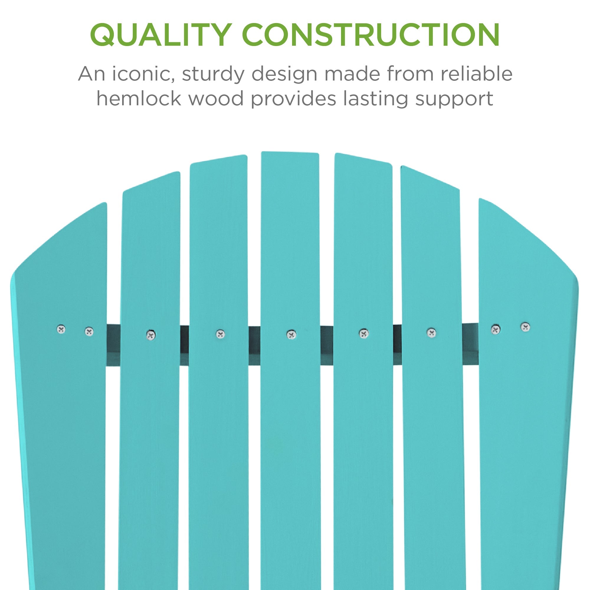 Folding Wooden Adirondack Chair, Accent Furniture w/ Natural Woodgrain