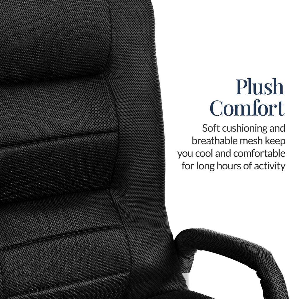 Gaming Floor Chair w/ 360-Degree Swivel, Armrest, Adjustable Backrest