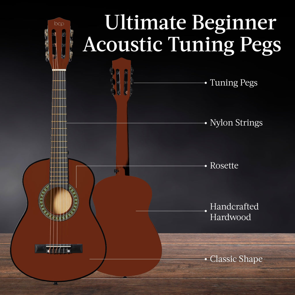 Kids Acoustic Guitar Beginner Starter Kit w/ Carrying Case - 30in