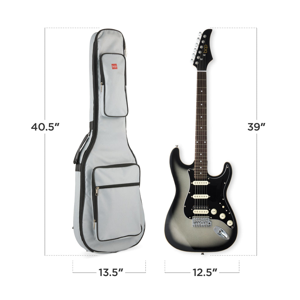 Beginner Electric Guitar Kit w/ Headphone Amp, Padded Gig Bag, Headphones