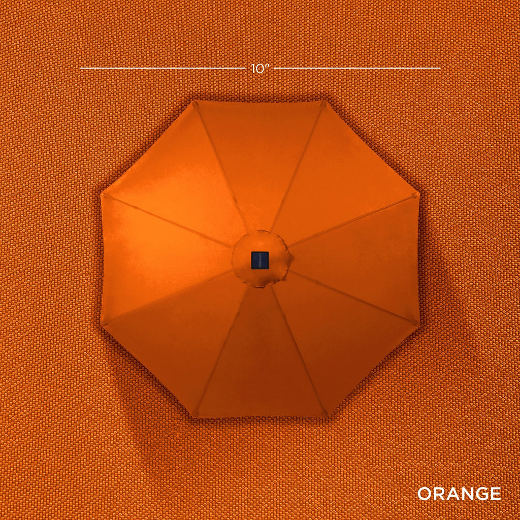 Solar LED Lighted Patio Umbrella w/ Tilt Adjustment, UV-Resistant - 10ft