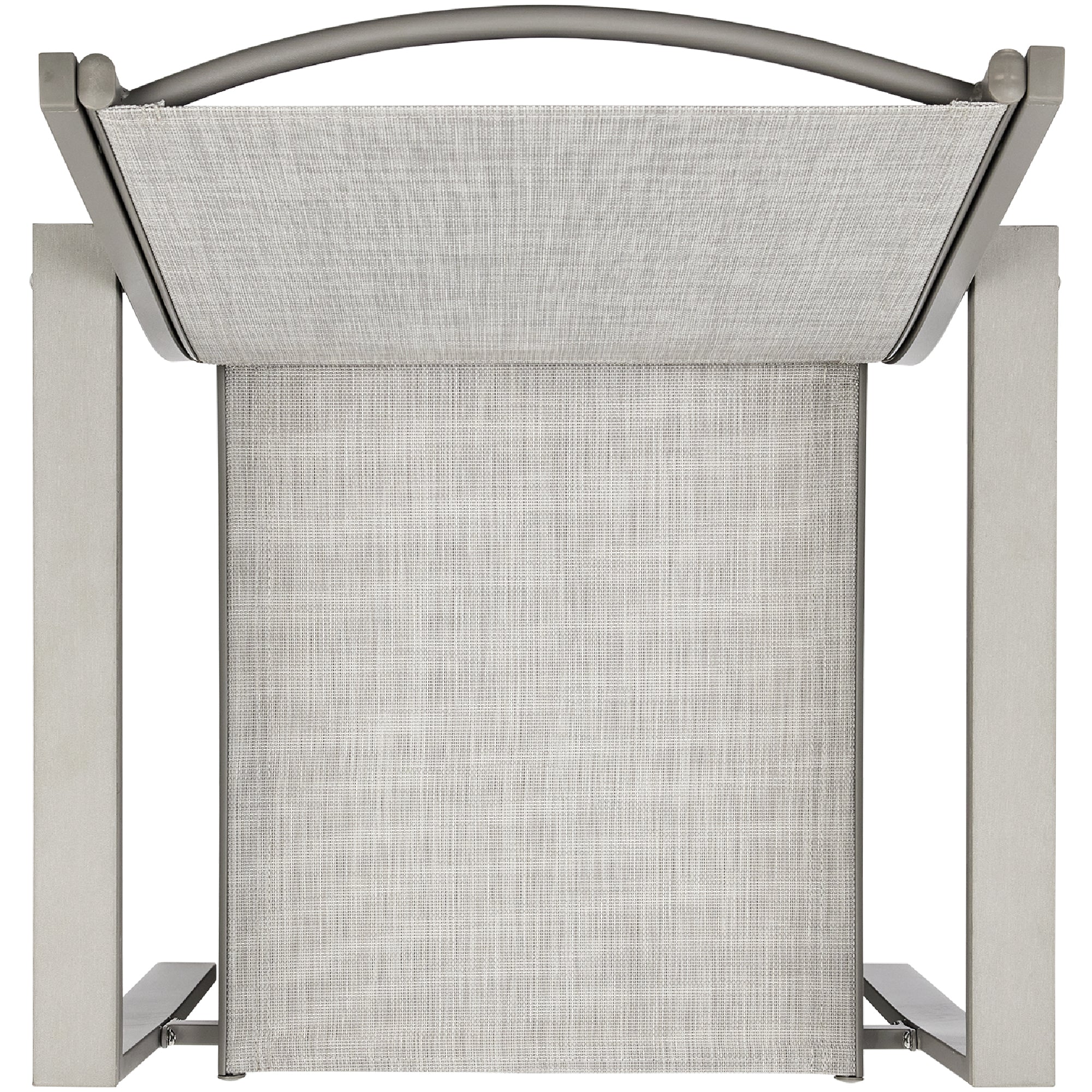 Set of 2 Stackable Textilene Chairs w/ Armrests, Dining Accent Furniture