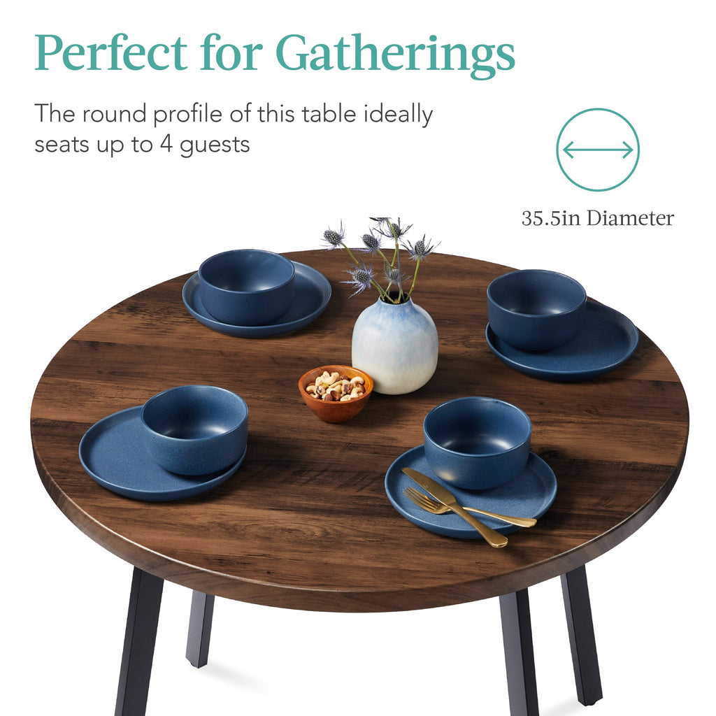 Best Choice Products Round Dining Table w/Steel Legs