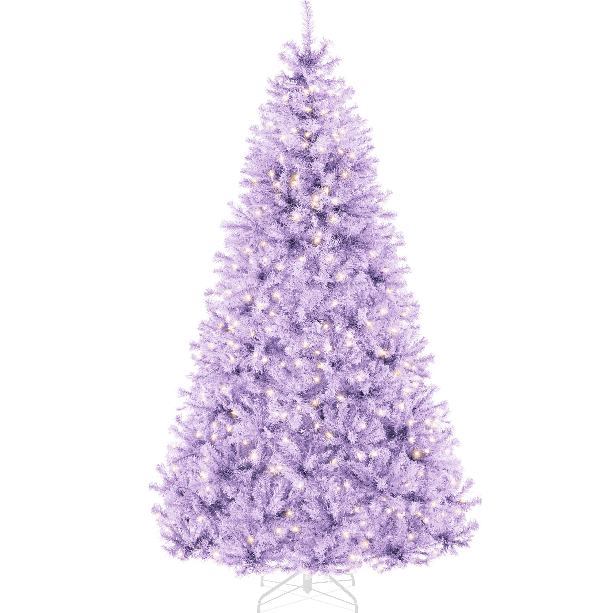 Pre-Lit Artificial Lavender Christmas Tree w/ Incandescent Lights