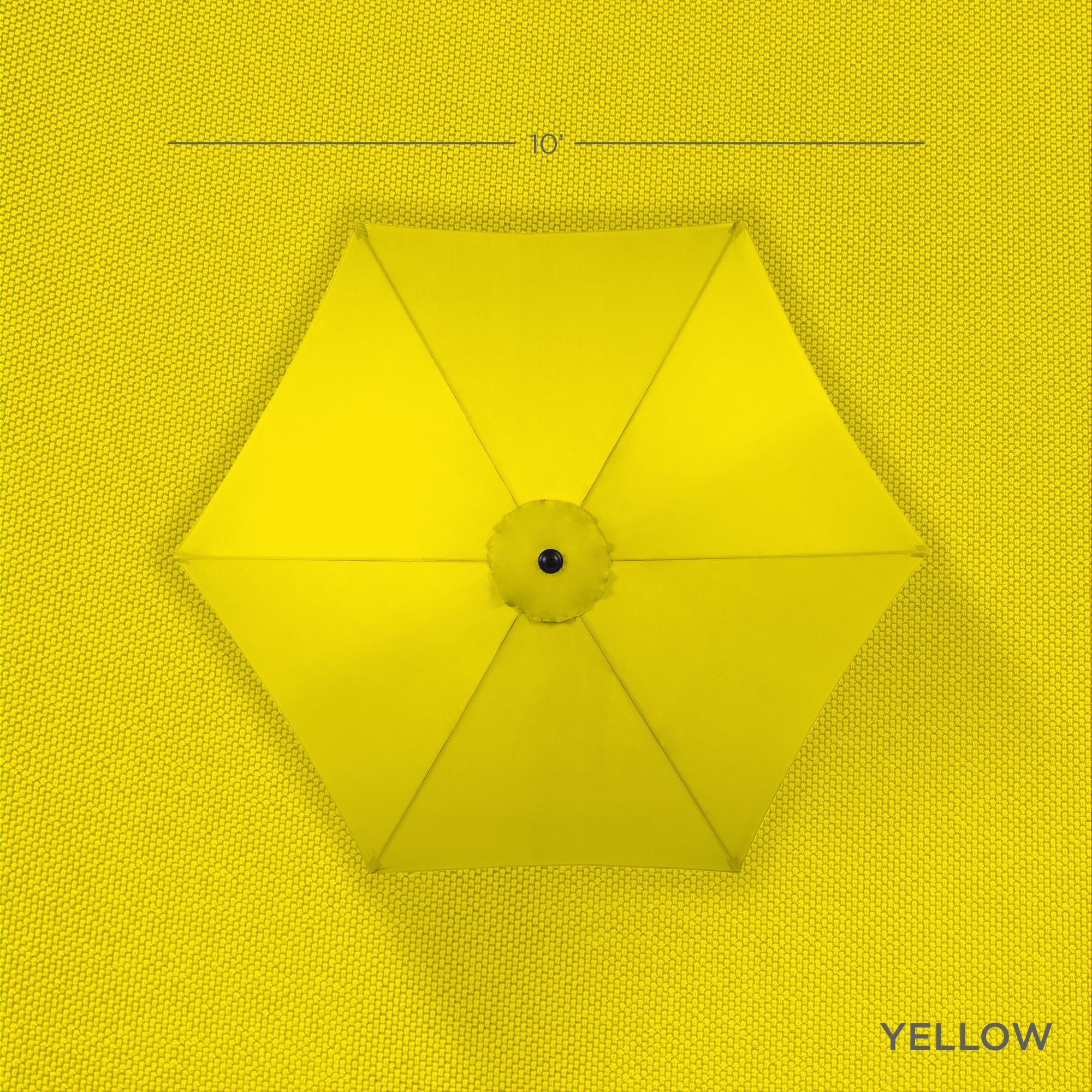 Outdoor Woodgrain Pattern Patio Umbrella Decoration w/ Tilt, Crank - 10ft