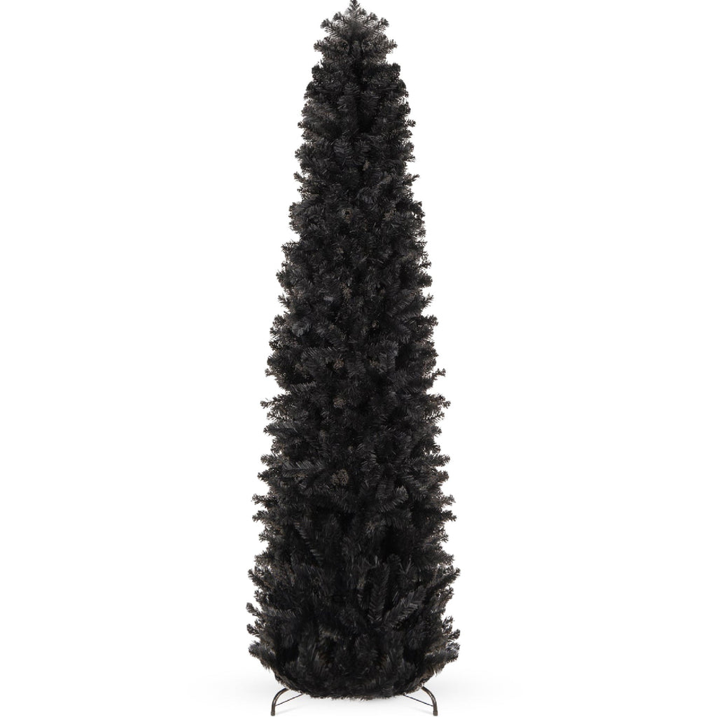 Black Artificial Pencil Holiday Christmas Tree