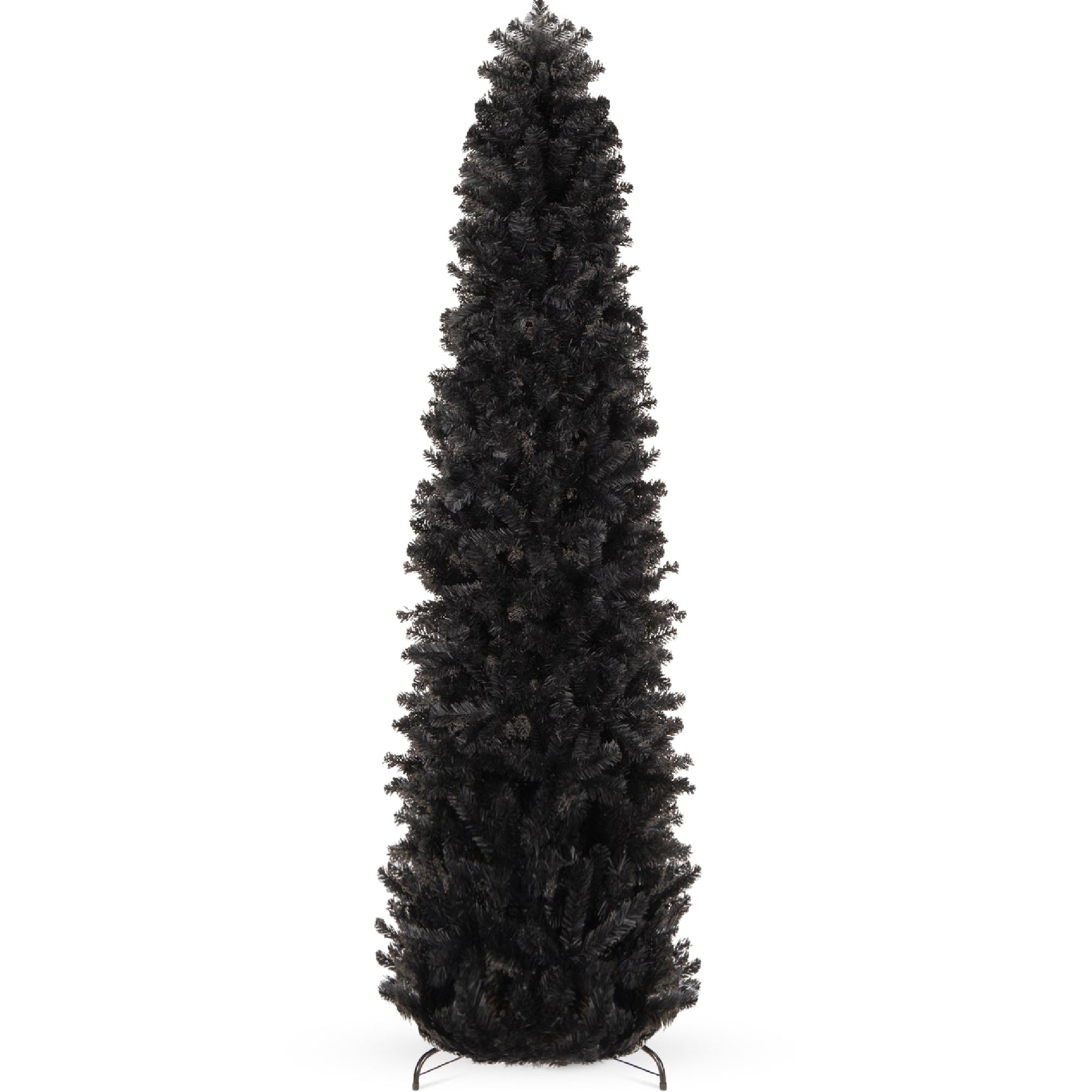Black Artificial Pencil Holiday Christmas Tree