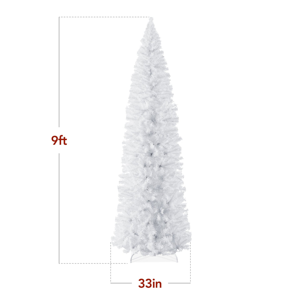 White Artificial Pencil Holiday Christmas Tree